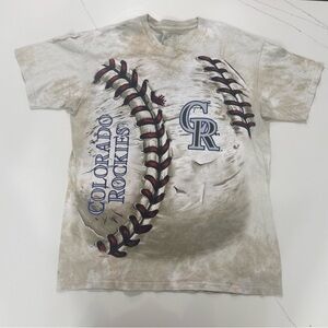 Colorado Rockies Liquid Blue Tie Dye Tee 🌫️⚾